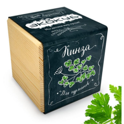 Экокуб "Кинза" (сувенирный семенной материал) 