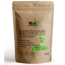 Вакаме (Вакамэ) водоросли сушеные 100 г (MUTE SUPERFOOD)
